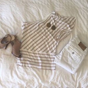 White House Black Market striped top