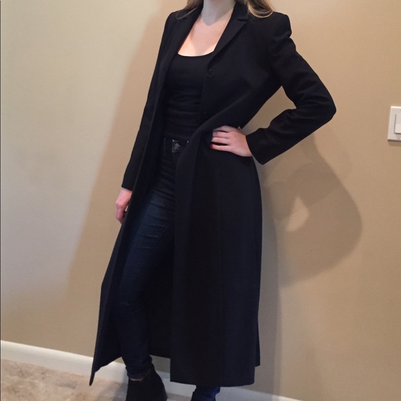 maxi black jacket