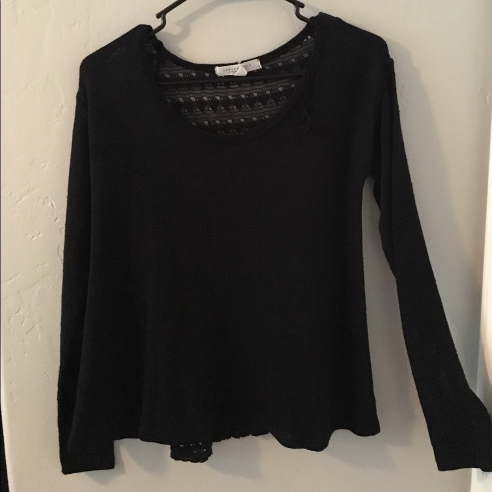 Black Aeropostale long sleeve sweater