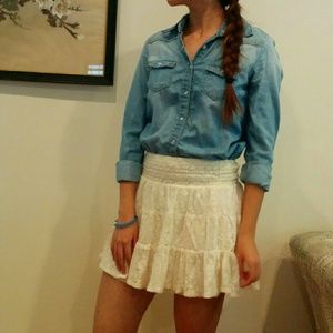 Cute Lace Short Skirt
