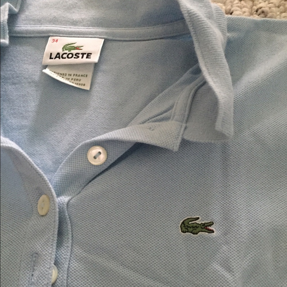 Lacoste short sleeve pique polo dress