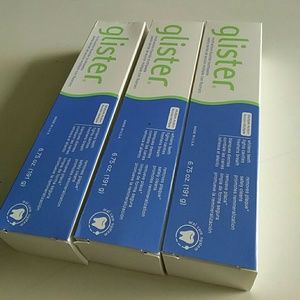 Lot  of 3 Glister toothpaste