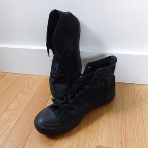 All Black Converse