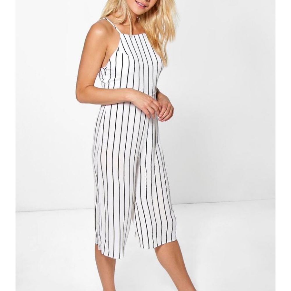 High Neck Open Back Jumpsuit
