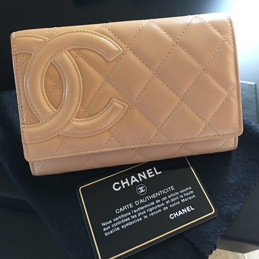Chanel "Cambon Ligne" Wallet in Classic Beige