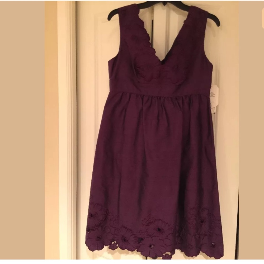 NEW PURPLE DRESS FROM ADRIANNA PAPELL SIZE 8