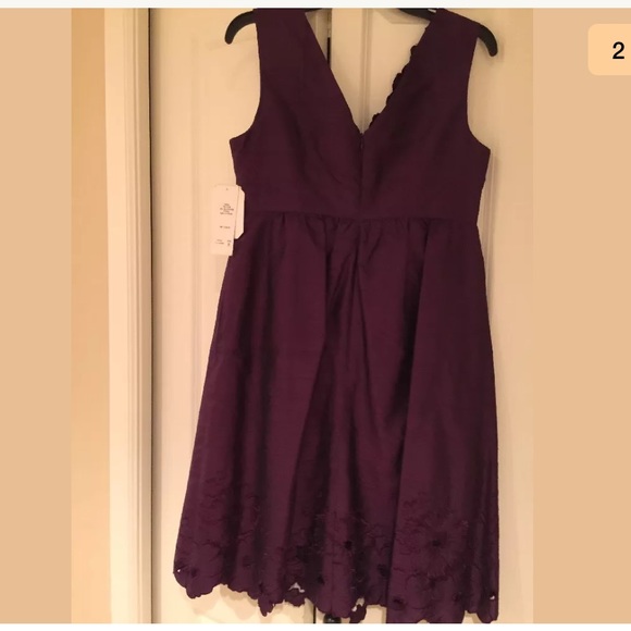 NEW PURPLE DRESS FROM ADRIANNA PAPELL SIZE 8 - Picture 2 of 2