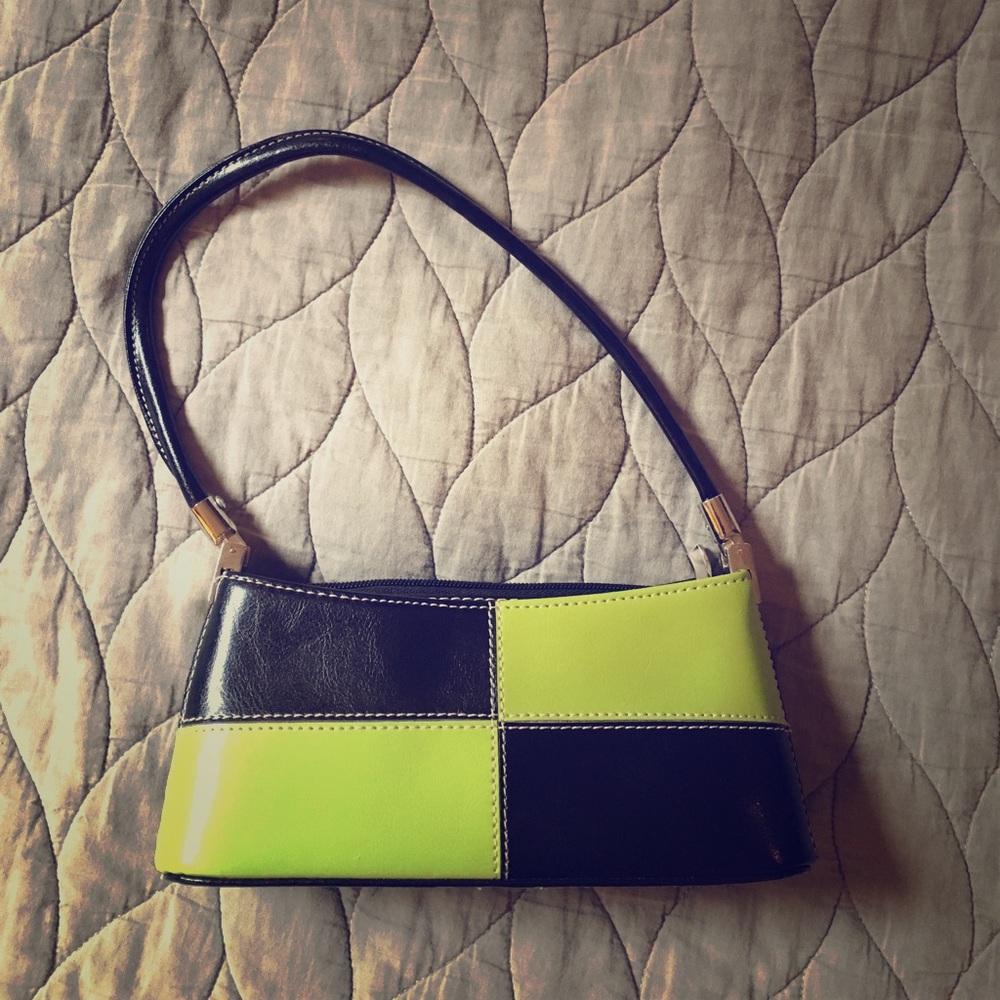 Green & Black purse