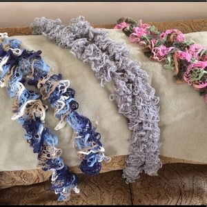Beautiful circular woven scarves