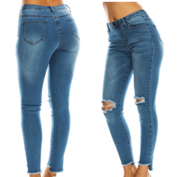 | new | distressed denim - Picture 2 of 2