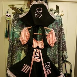 PINK PIRATE COSTUME HALLOWEEN LEG AVENUE