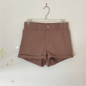 Coral High Wasted Shorts
