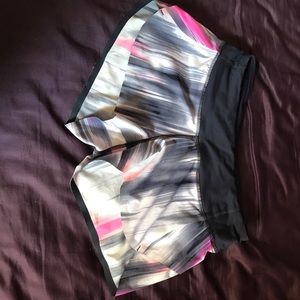 Lululemon speed shorts with a naked seam