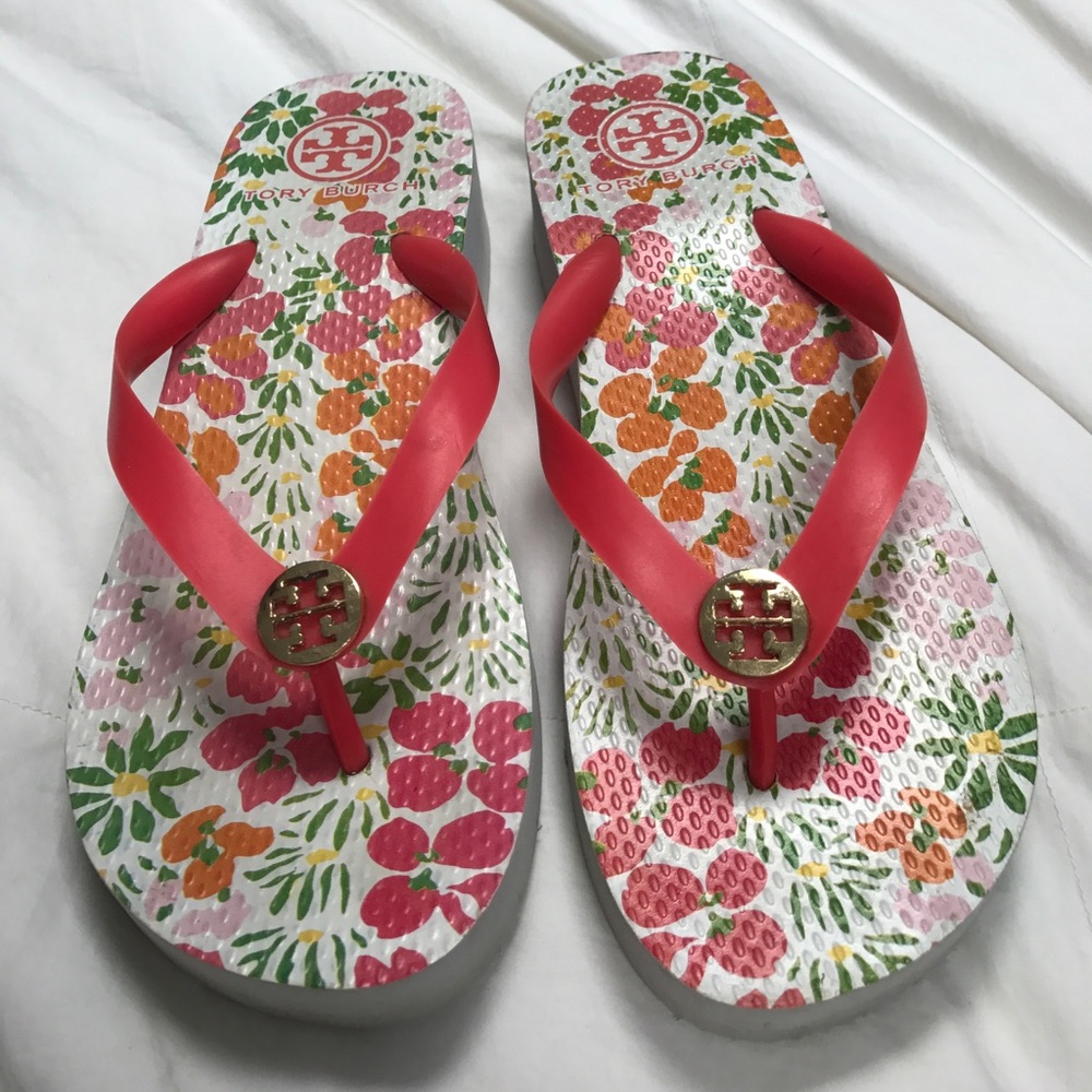 Tory Burch Platform Flip Flops