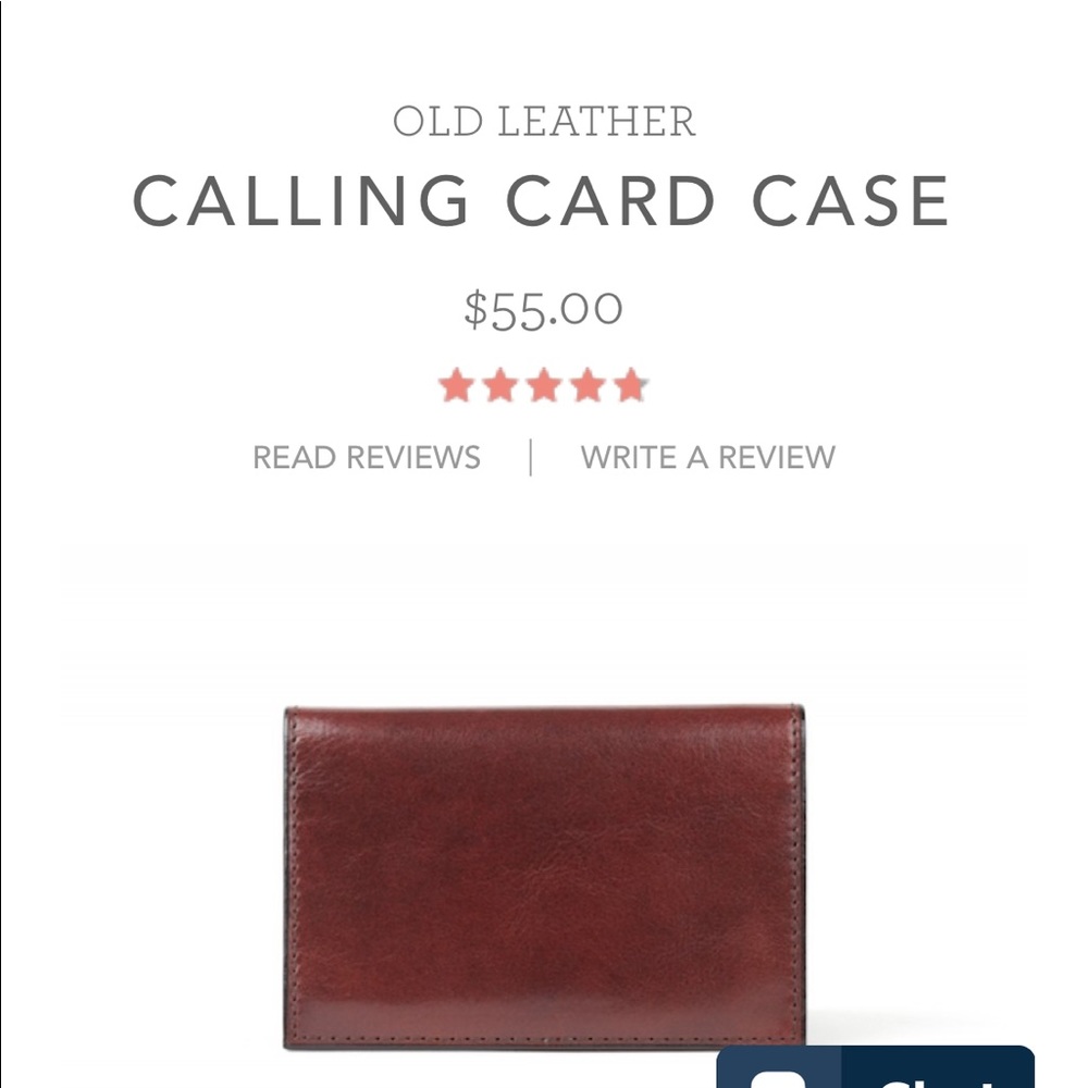 Bosca Calling Card Case