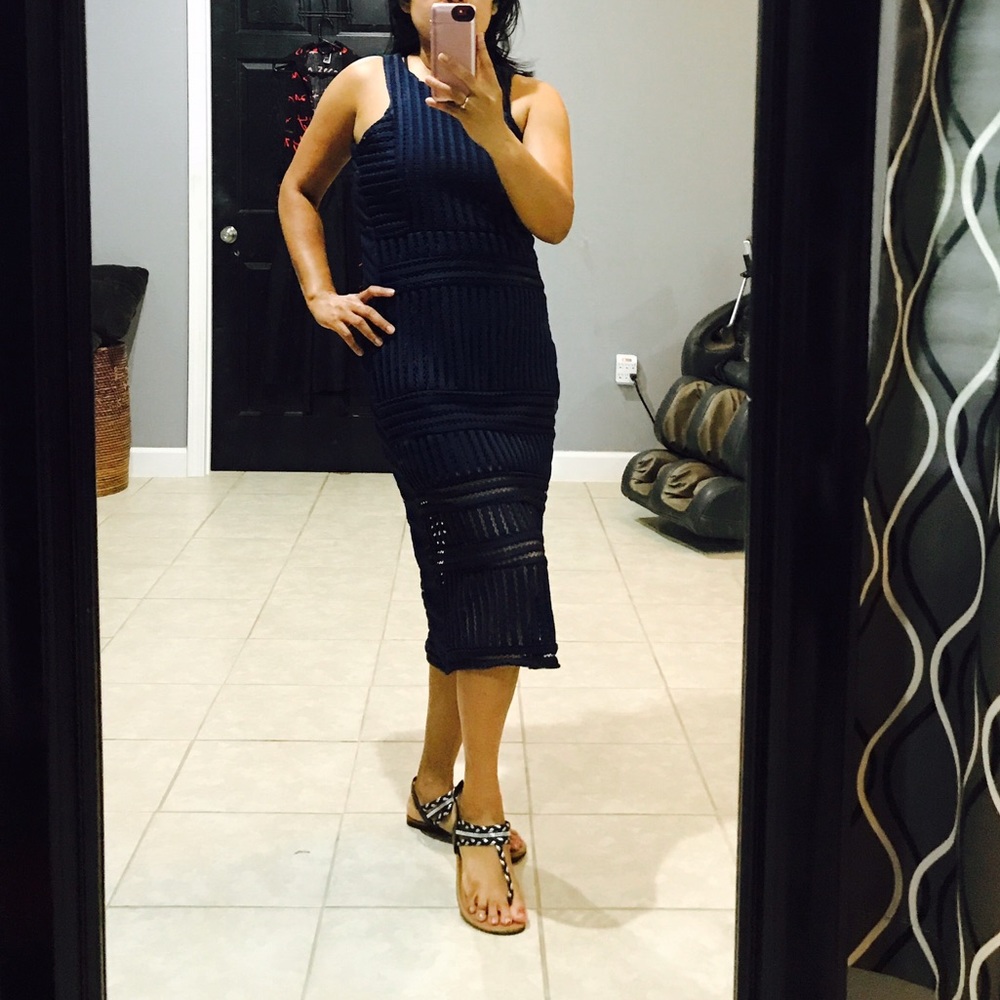 Dark blue dress