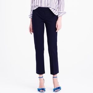 J. Crew Navy Campbell Capri Pant in Stretch Cotton