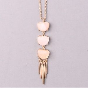Blush 3 tier necklace