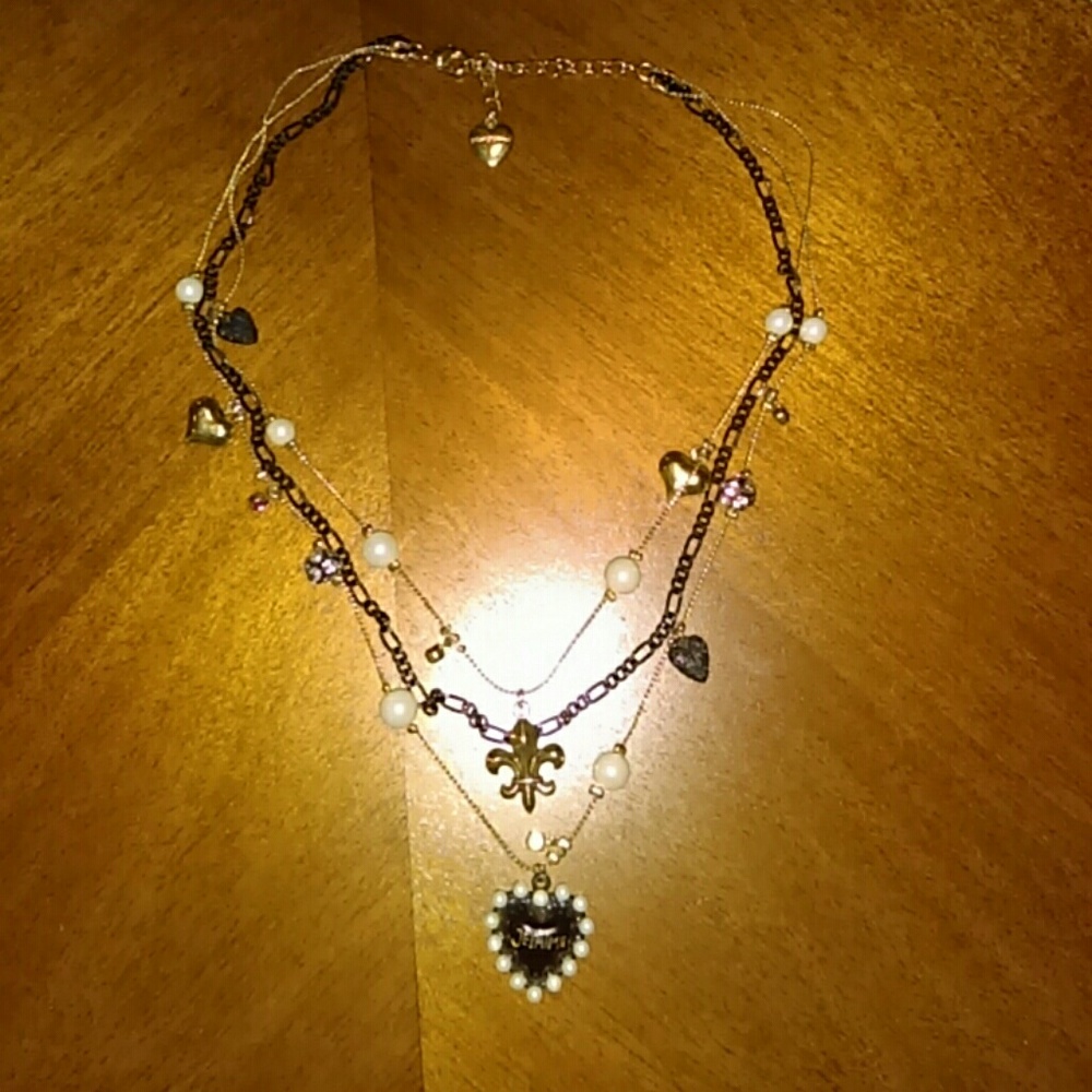 Betsey Johnson "Je t'aime" Necklace