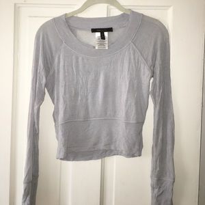 BCBG light blue crop top