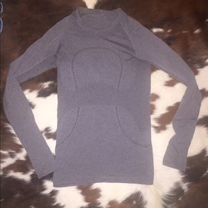 Lulu lemon gray swiftly tech long sleeve