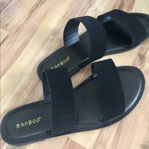 Black Slide Sandals