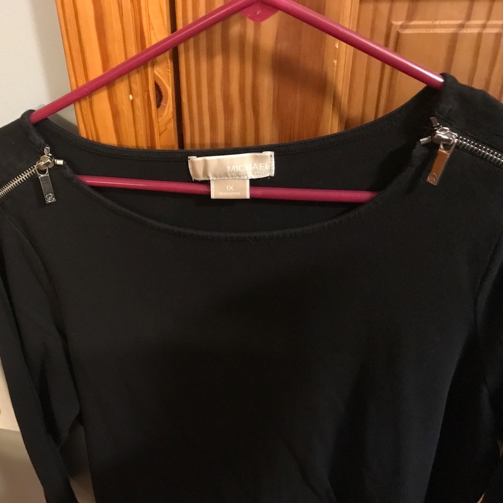 Michael Kors Black 3/4 sleeve top