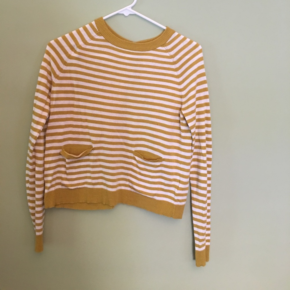 Open button back Anthropologie cardigan
