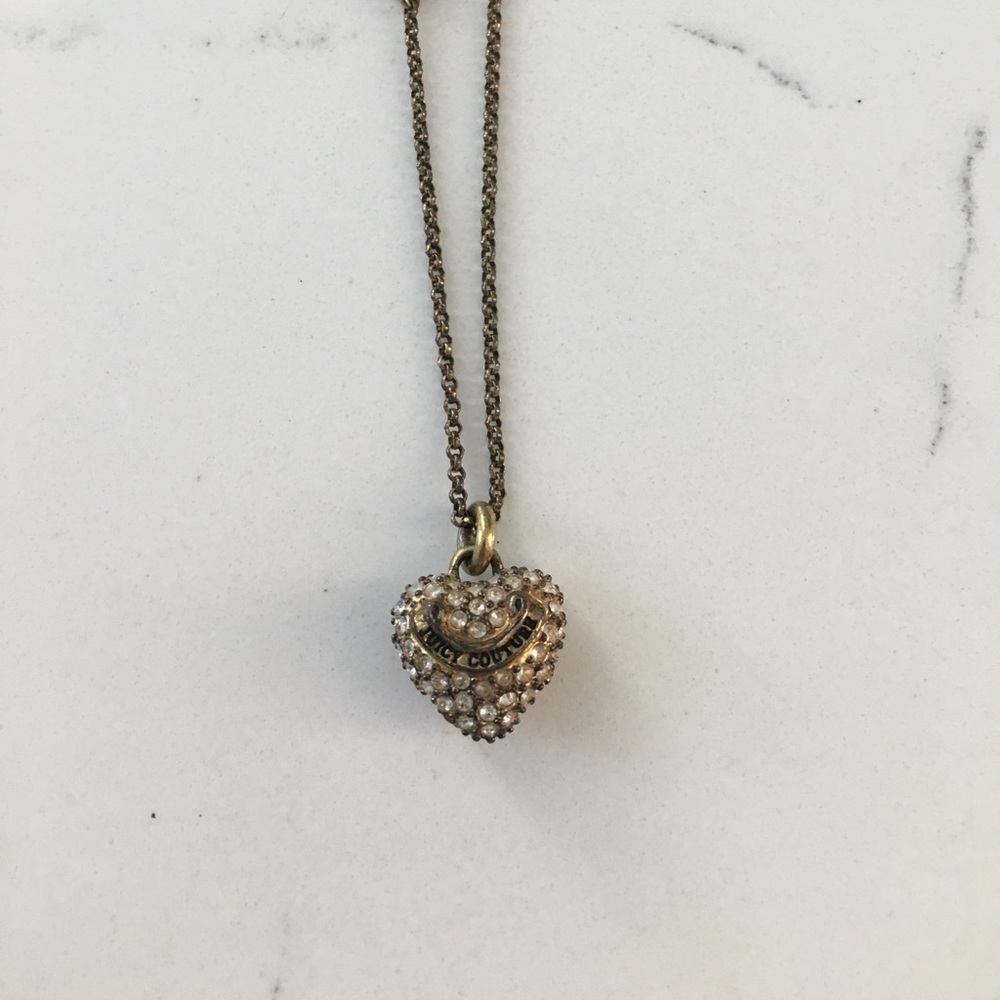 Juicy Couture heart pendant necklace
