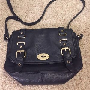 Black cross body purse