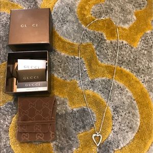 Gucci Sterling Silver Bamboo Adjustable Necklace