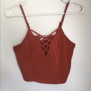 Laced crop top