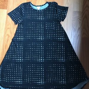 Lularoe Carly (medium) black with cream accents