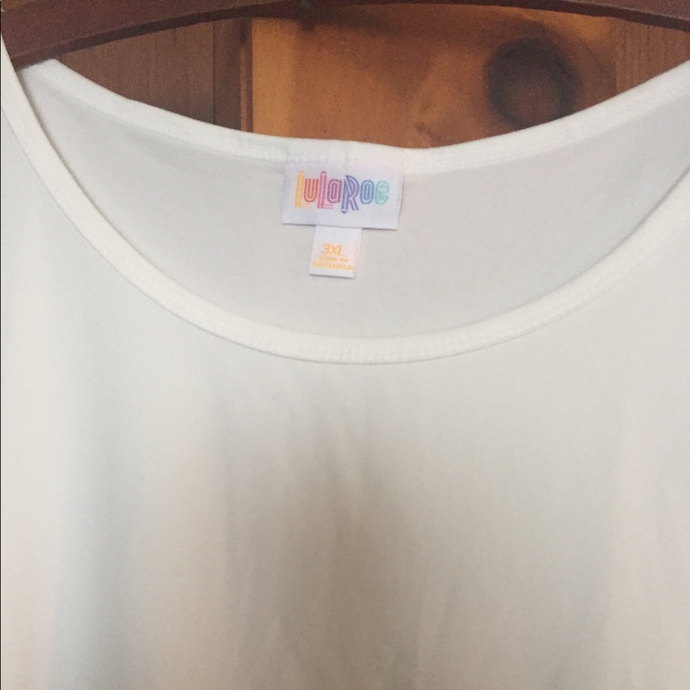 Lularoe Irma tunic white 3xl unicorn solid