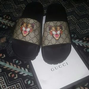 Gucci angry cat sandals