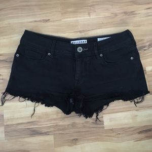Black Denim Shorts