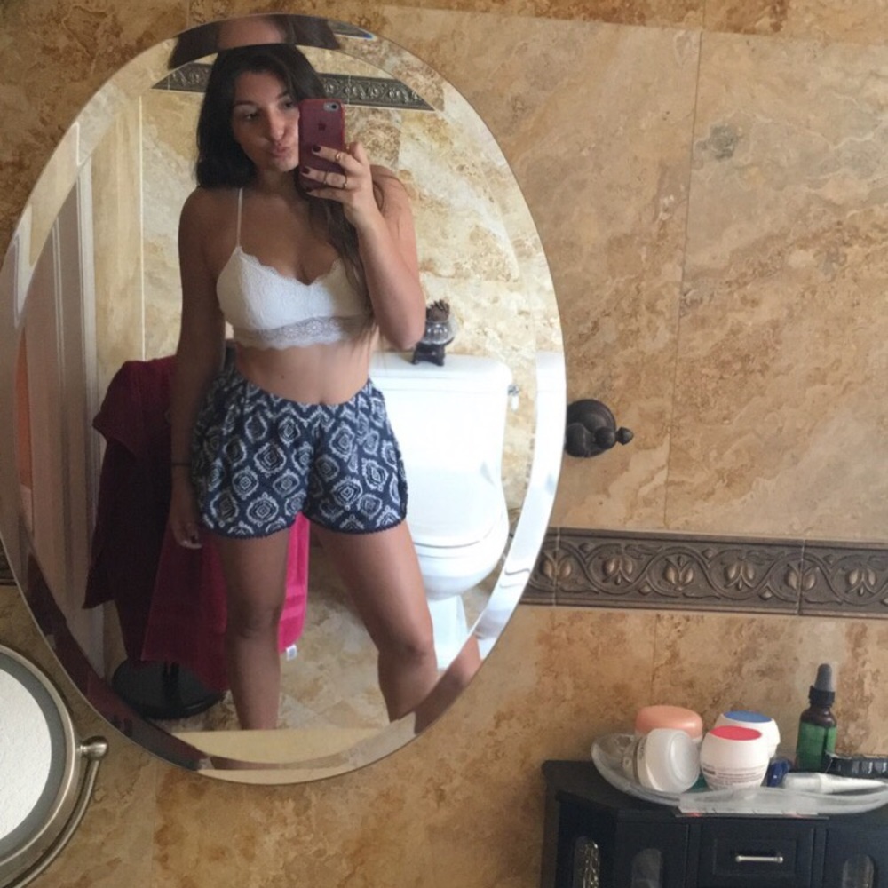 Navy Blue Flowy Shorts