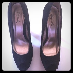 Qupid black heels