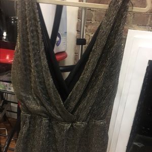 Gold and Black Mango Jumpsuit