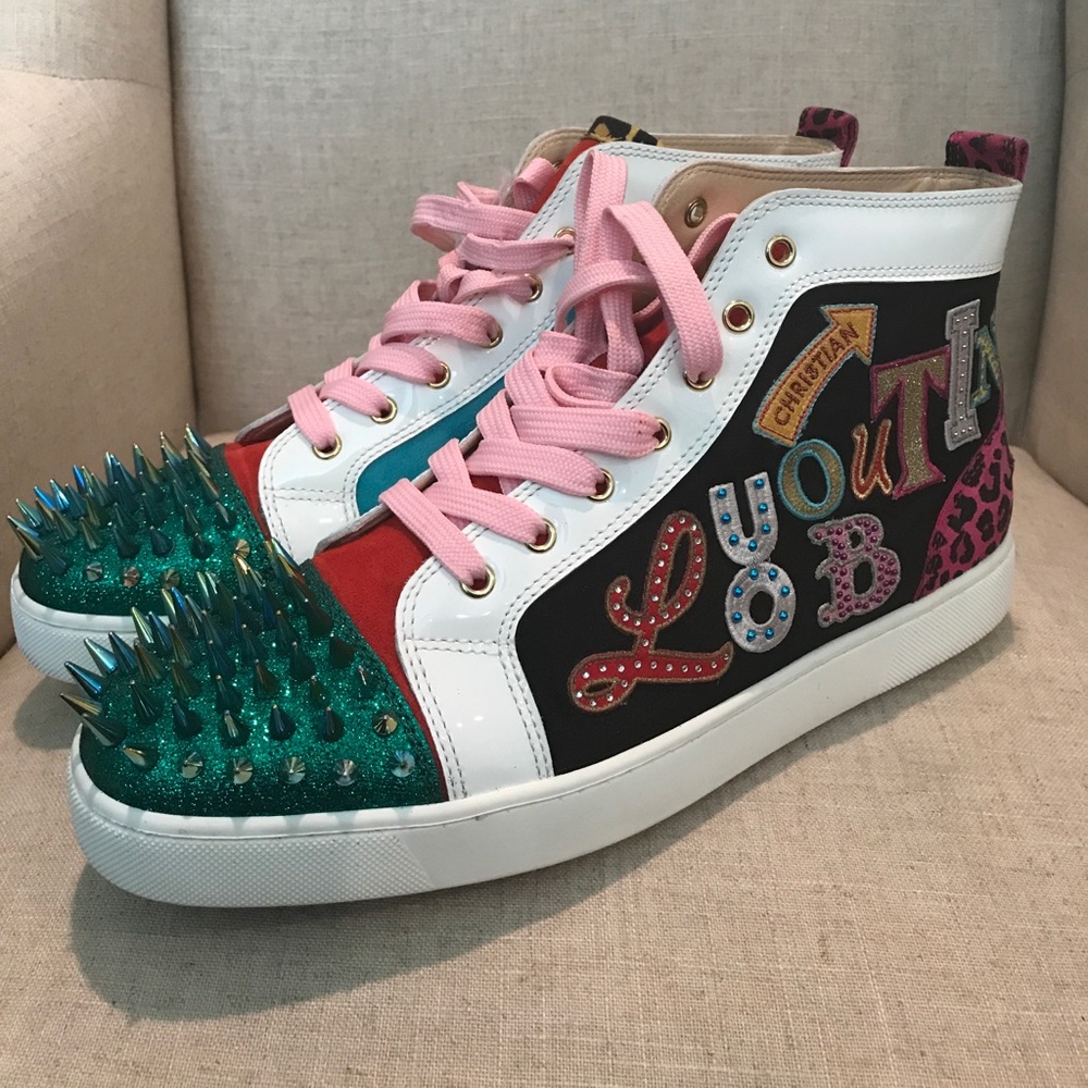 Christian Louboutin Louis Gold Spikes No Limit