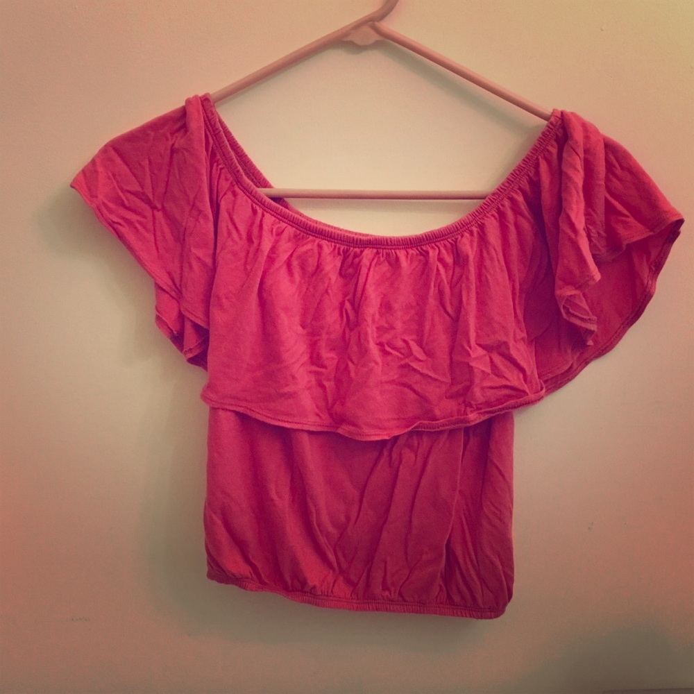 Off the shoulder crop top