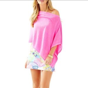Lilly Pulitzer hot pink sweater wrap