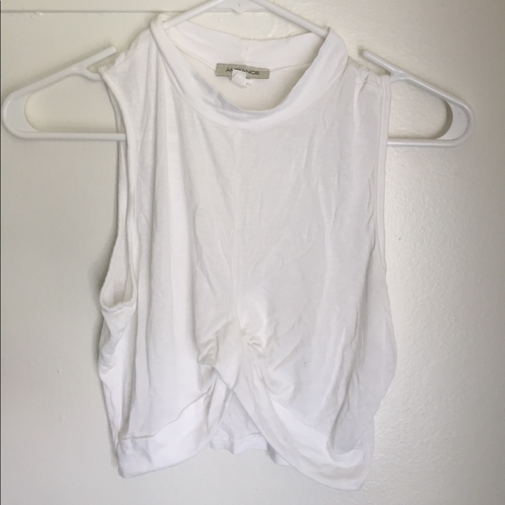 White crop top