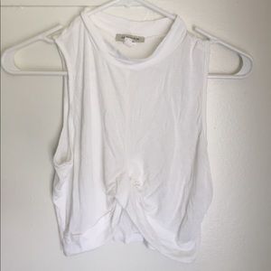 White crop top