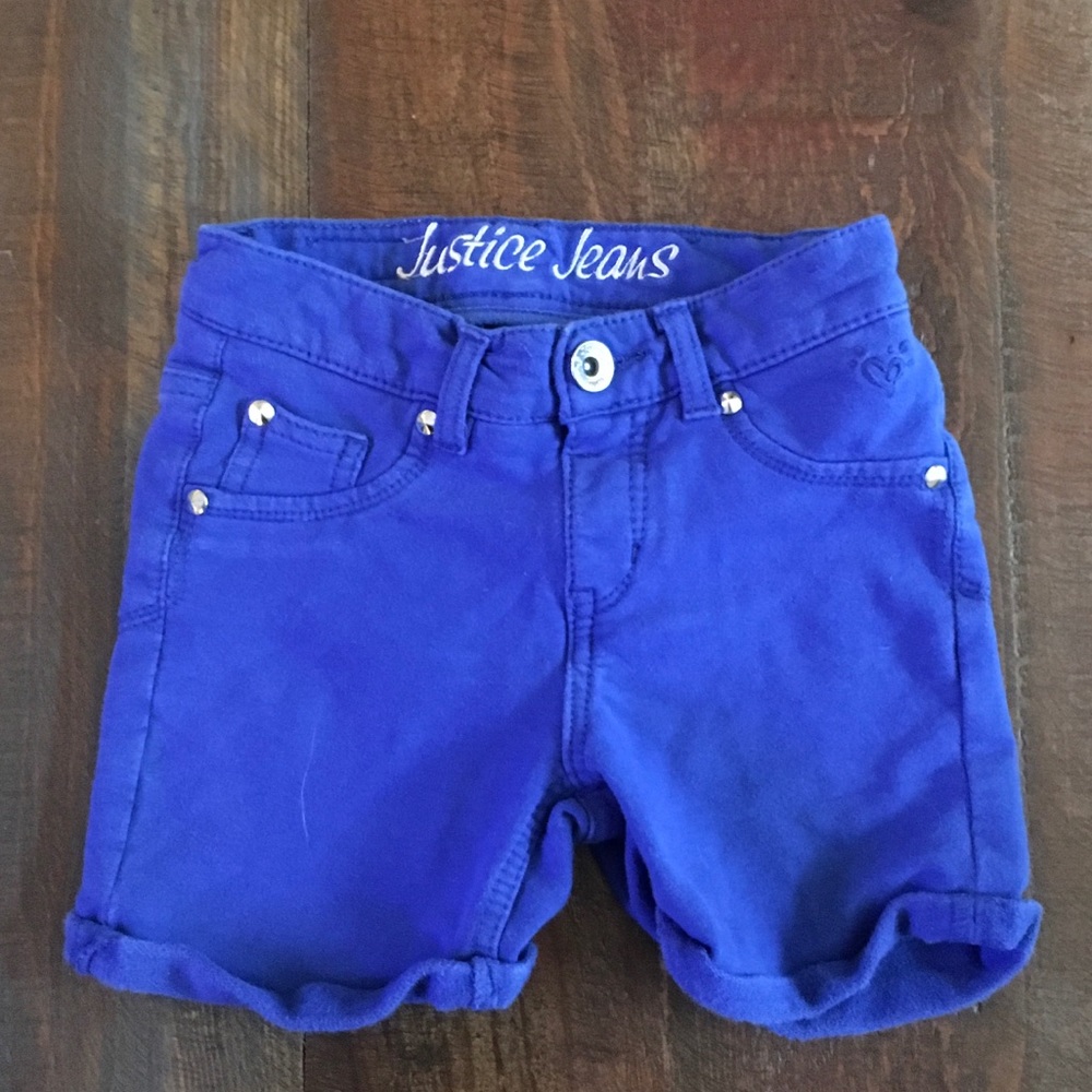 Blue Justice Jean Shorts
