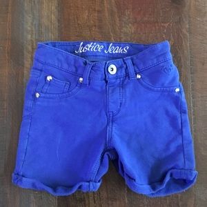 Blue Justice Jean Shorts