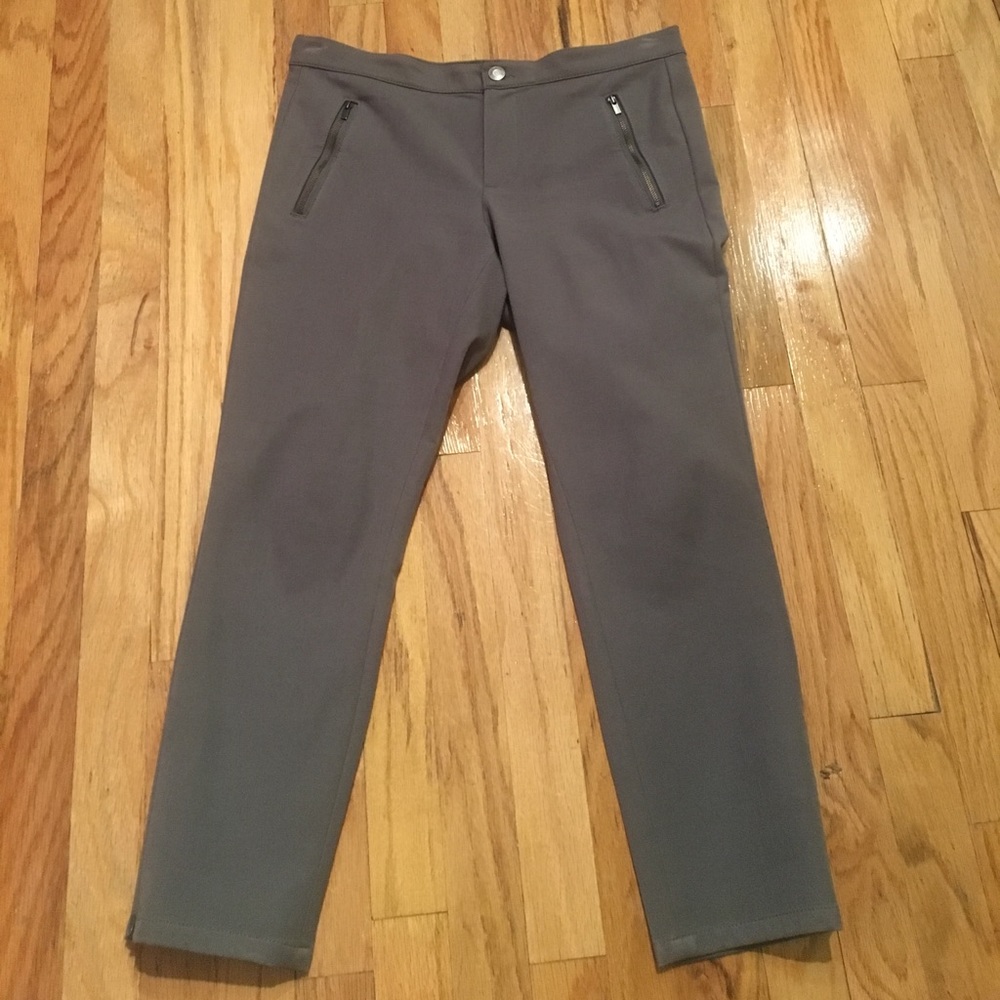 Gray Sloan Fit Ankle Pants