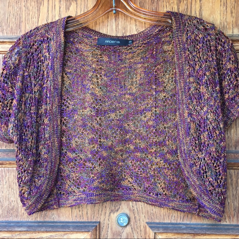 🌹ARDEN B Rayon Open Knit Shrug - XS