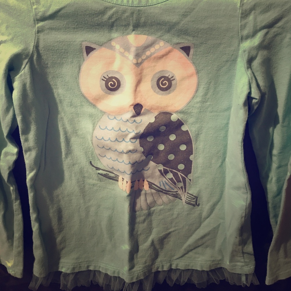 Faded glory real owl long sleeved shirt