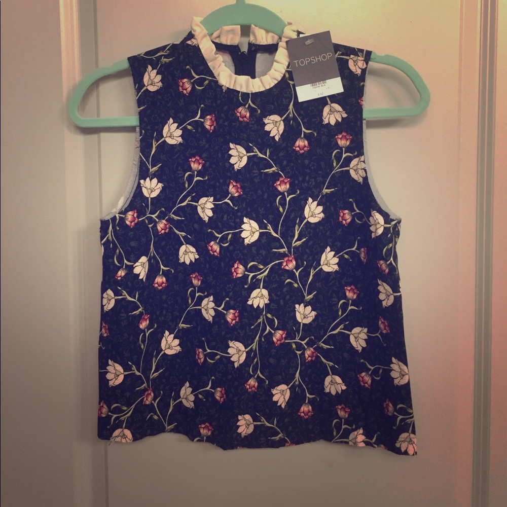 Never worn topshop floral top